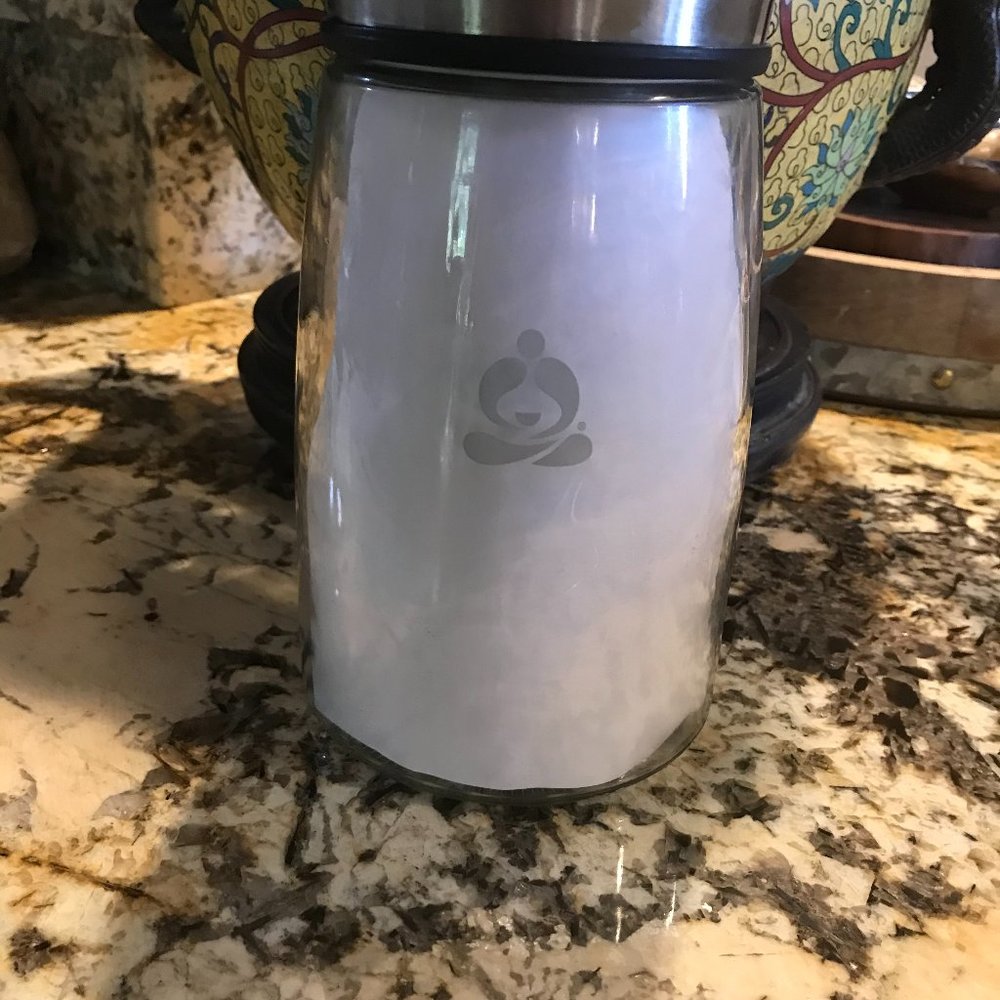 Teavana Rock Sugar Storage Jar / Cannister - Glass